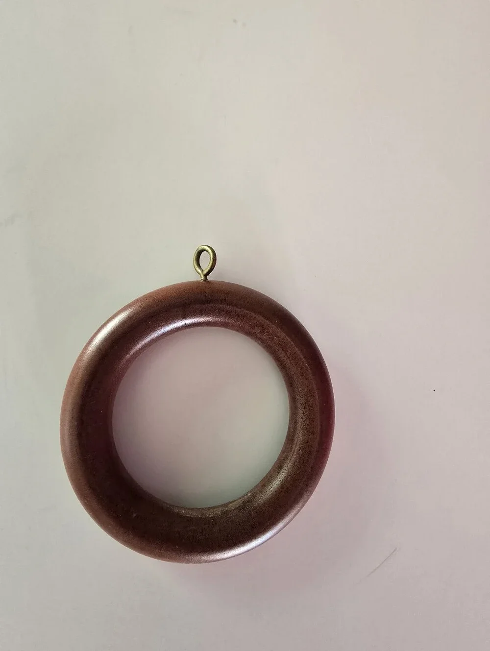 Wooden Wood Curtain Drapery Rings Screw Loop  26 Pcs
